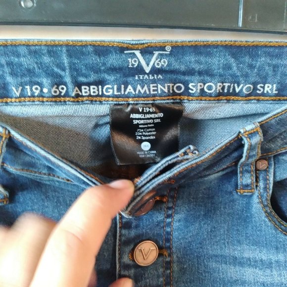 Versace V19.69 Jeans Size 28/6 Mid Rise Skinny - Picture 4 of 9